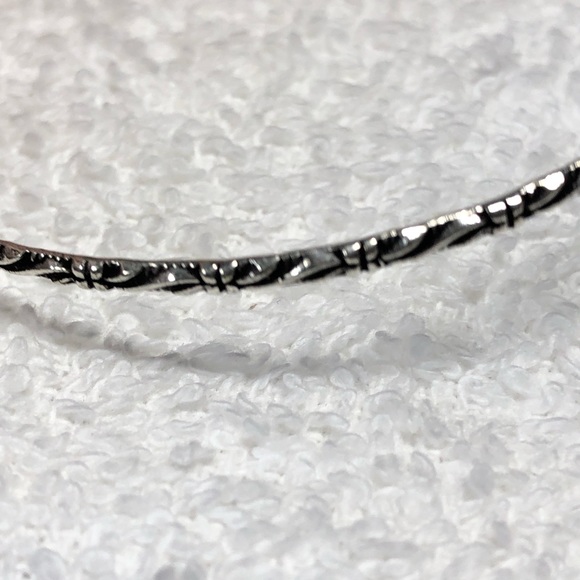 🦋Larimar and blue topaz silver bangle -adjustable - Picture 4 of 14